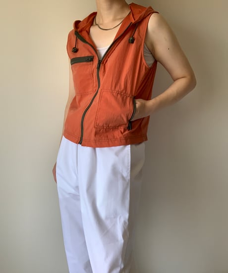 Nylon Hooded Vest