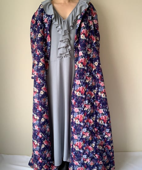 Quilting Floral Pattern Dress
