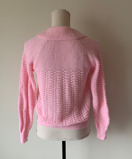 Collared ribbon cardigan