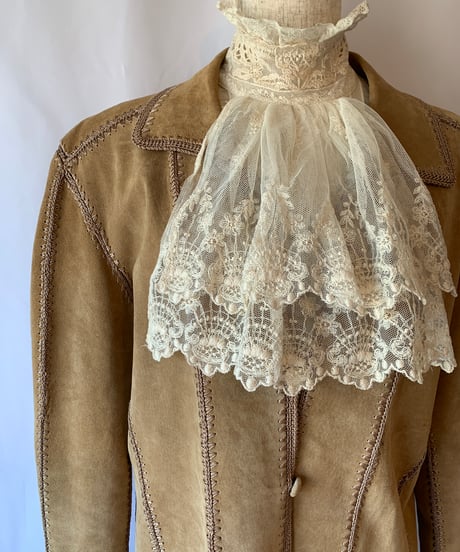 "Ralph Lauren" Lace Frill Blouse