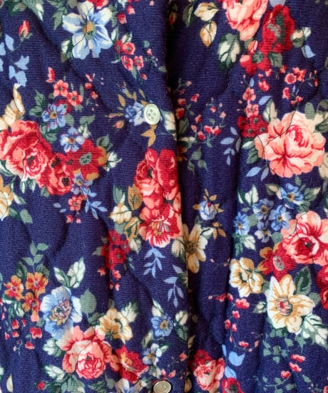 Quilting Floral Pattern Dress