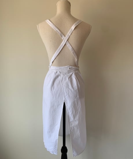 Initial embroidered apron