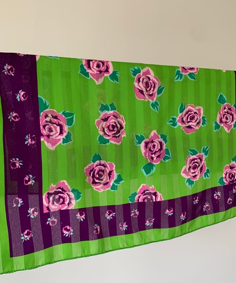 Rose patterned scarf