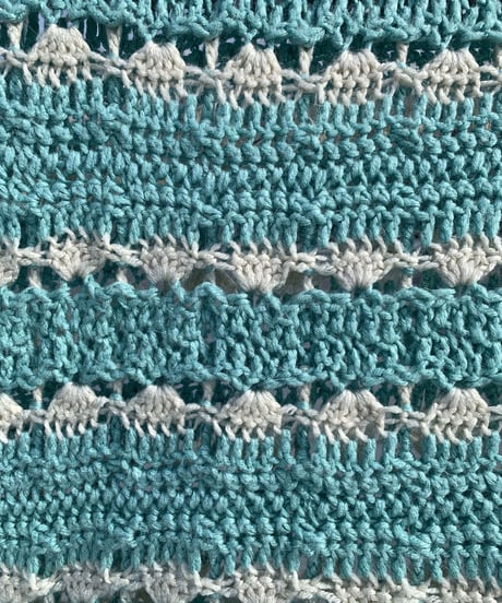 Knitting  Blanket -light blue-