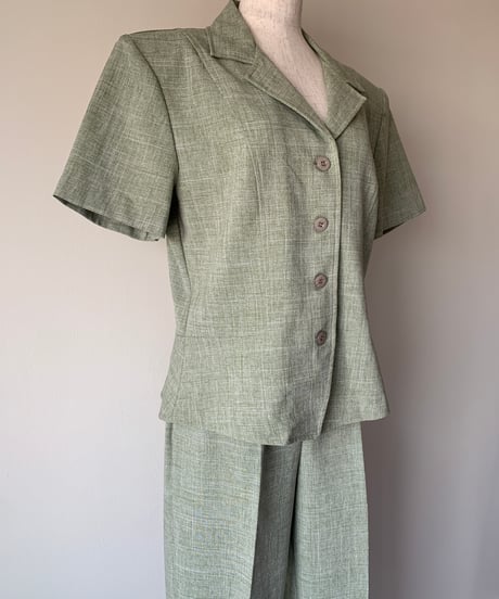 Pale Green Short Sleeve Set Up