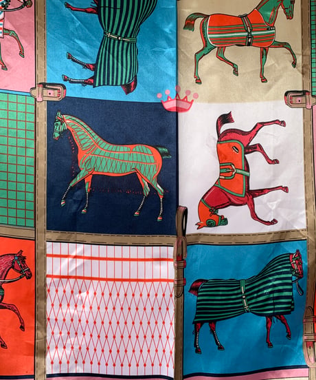 All-over Horse Pattern Scarf