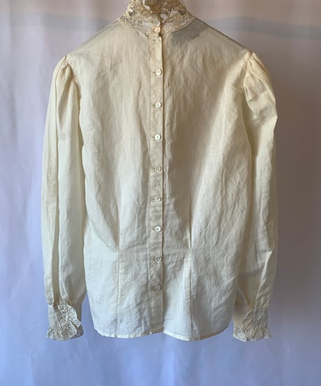 "Ralph Lauren" Lace Frill Blouse