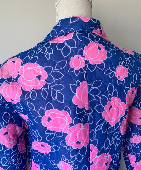 Quilting Floral Pattern Dress