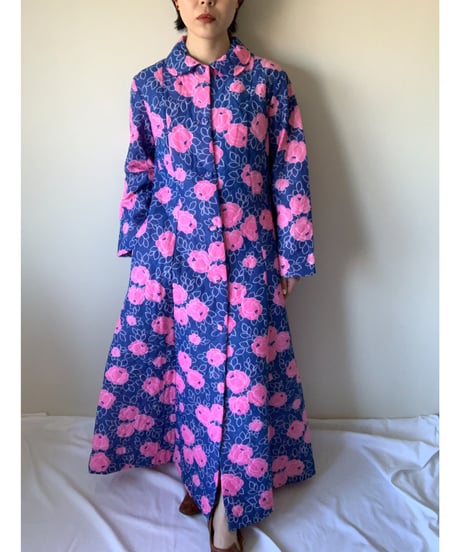 Quilting Floral Pattern Dress