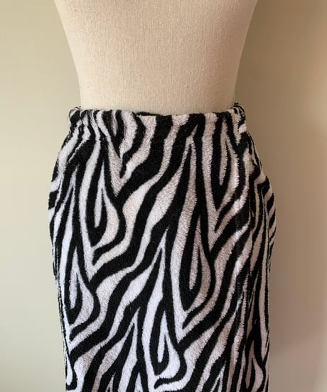 Zebra stripe wrap towel