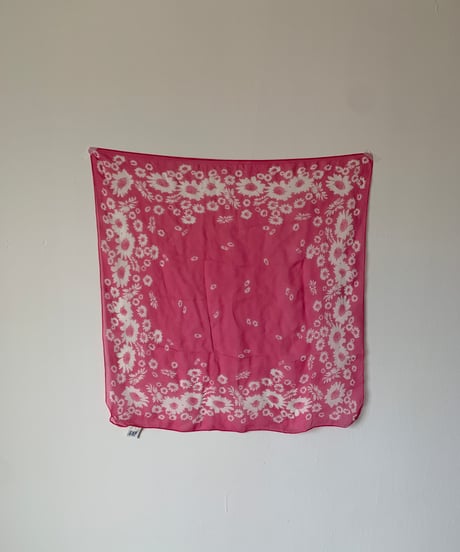 Pink Floral Pattern Scarf
