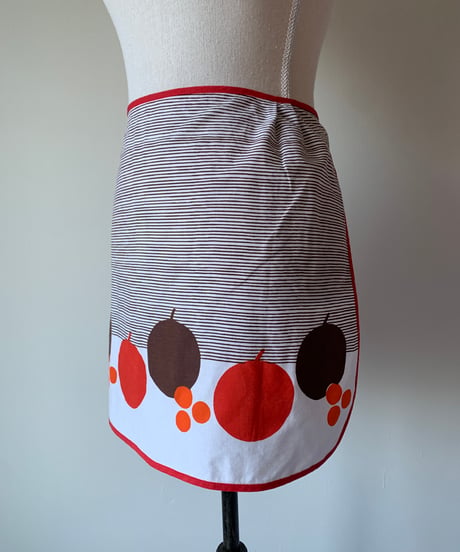 Apple Pattern Vintage Waist Apron