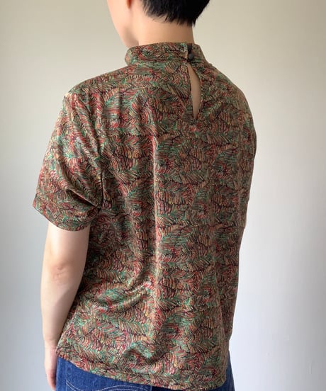 High Neck Peacock Tops