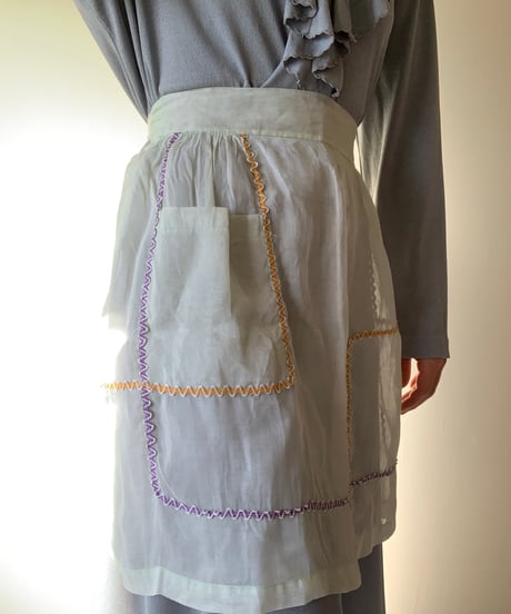 "1950s-1980s" See Through Waist Apron-TypeD-
