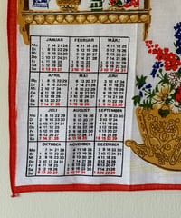 1991 Calendar Print Handkerchief