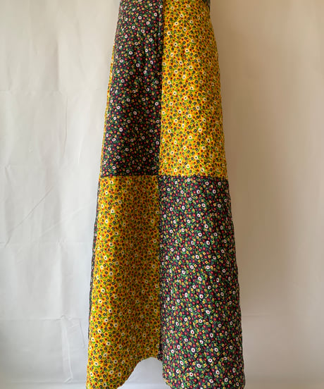 Quilting Flower Maxi Skirt