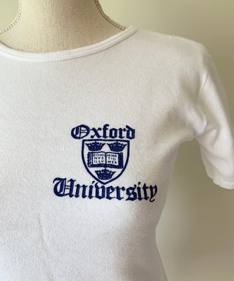"80s" OXFORD UNIVERSITY Logo Mini T-shirt
