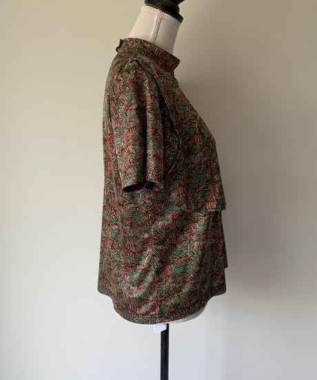 High Neck Peacock Tops
