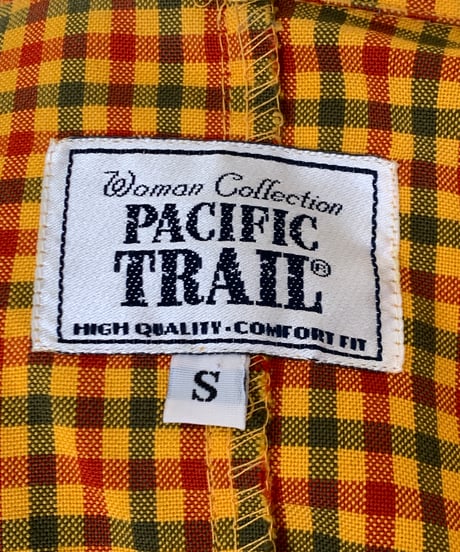 Plaid Pattern Secret Button Shirt