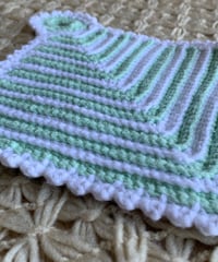 Crochet Stripe Pot Mat