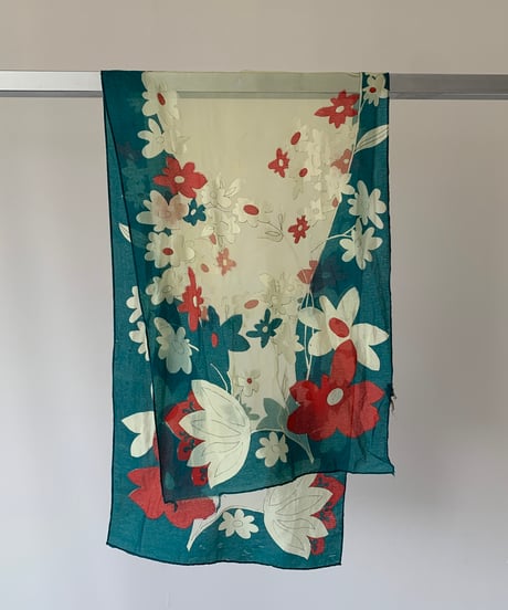 Floral rectangle scarf