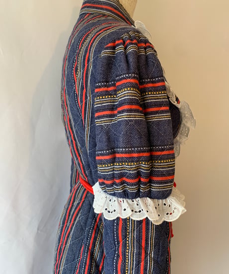Waist Gather Quilting Dress