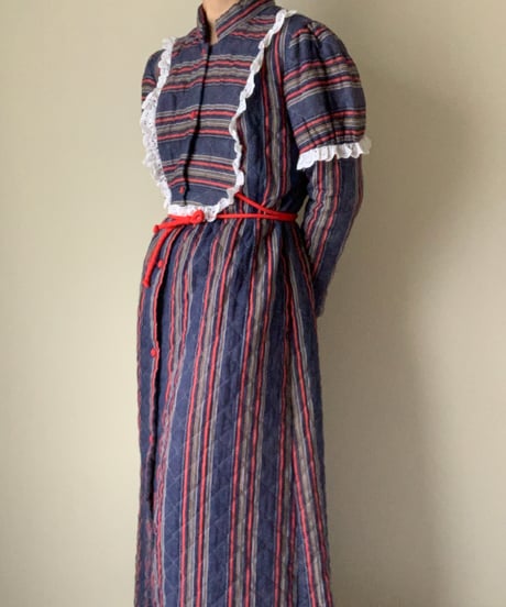 Waist Gather Quilting Dress