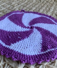 Tunisian Crochet Pot Mat