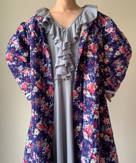 Quilting Floral Pattern Dress