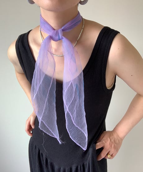 Sheer Scarf -water pattern-