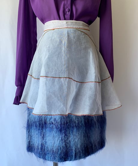 Wool Plaid Mini Skirt