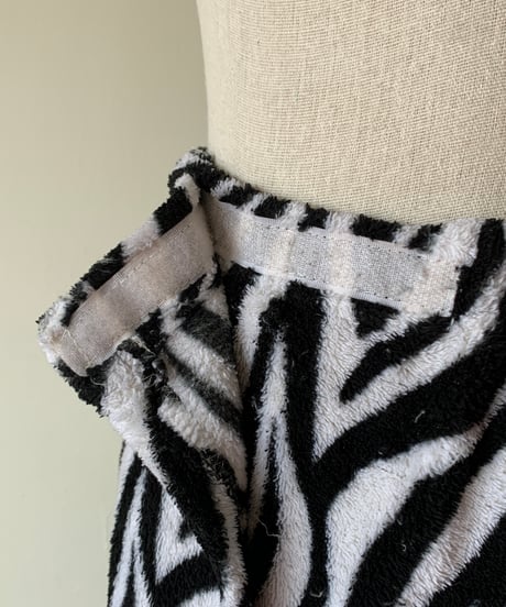 Zebra stripe wrap towel
