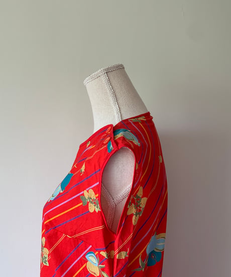 Fruit Pattern Sleeveless Dress