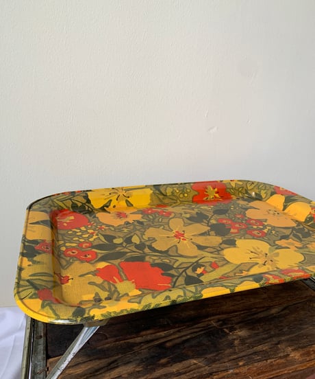 "1960s" Floral TV Tray