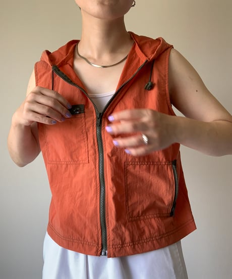 Nylon Hooded Vest