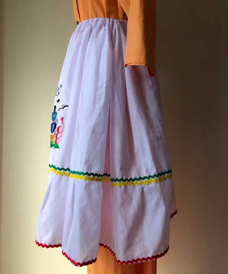 Embroidery Chiffon Skirt
