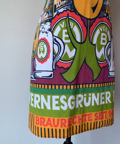 Beer Print Vintage Apron