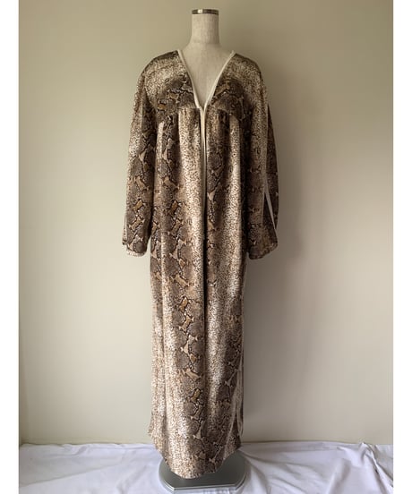 "1974's～95's" Python Print Maxi Dress