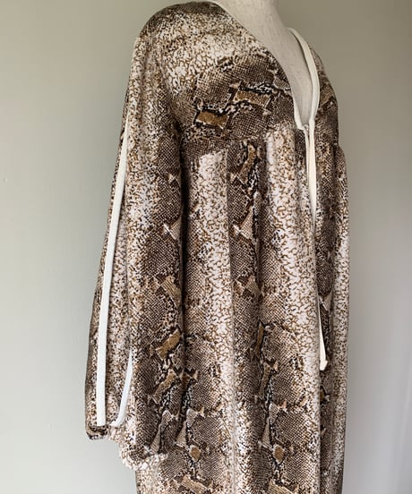 "1974's～95's" Python Print Maxi Dress