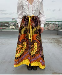70's Paisley Quilting Maxi Skirt