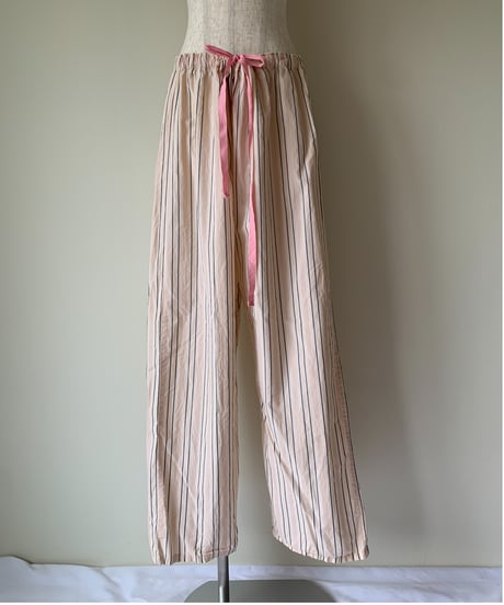 Stripe Relax  Wide Pants