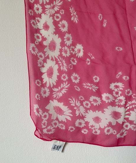 Pink Floral Pattern Scarf