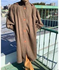 Balloon Sleeve Soutien Collar Coat