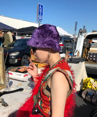 Purple Fur  Hat