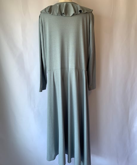 70's Frill Collar Hem Dress