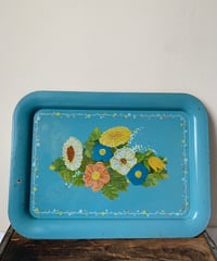 Floral Tin Tray