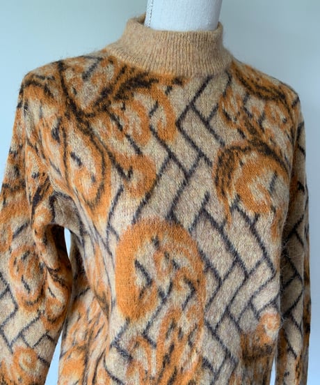 KID MOHAIR Stand Collar Sweater