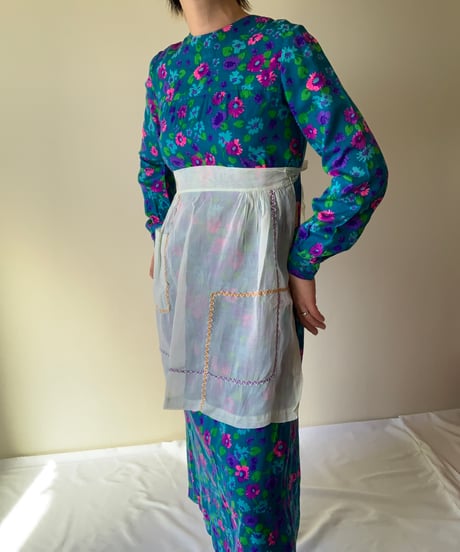 【お取り置き】Crew Neck Flower Print Dress