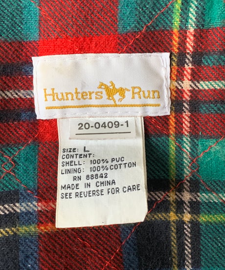 "90s" Lining Tartan Check Vinyl Coat