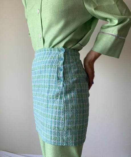 Summer Check Mini Skirt